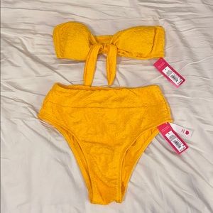 high waisted bikini set